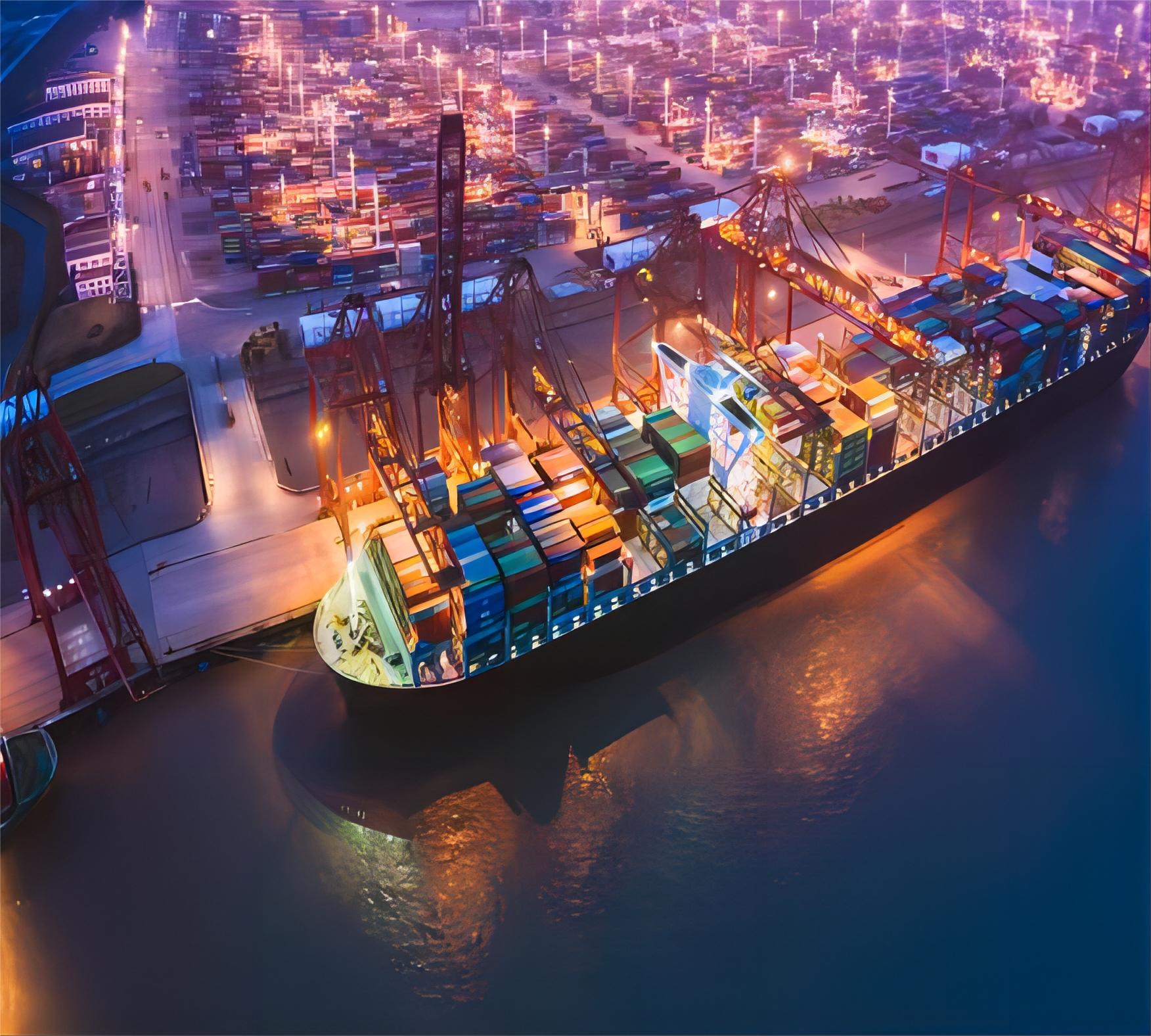 Logistics warehouse preparing goods for express delivery to Australia