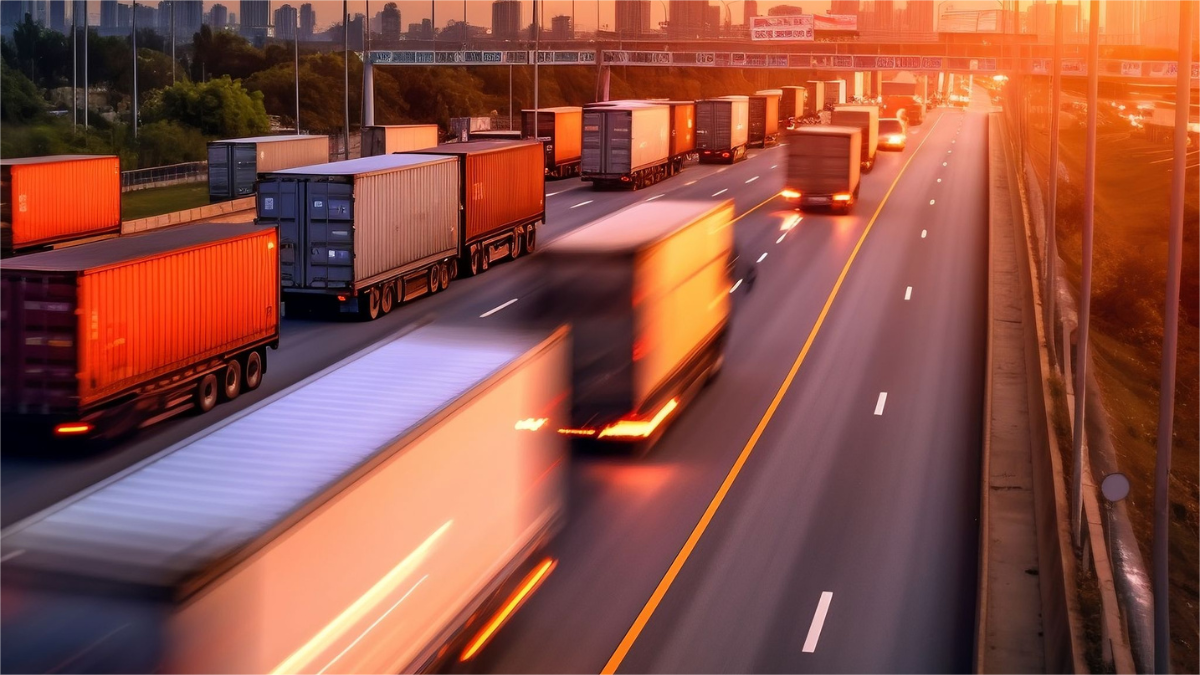 Logistics professional reviewing shipping documentation for sea freight