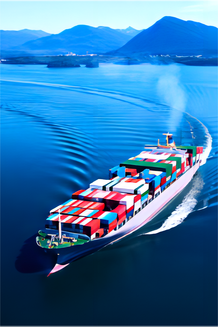 Cargo ship and airplane representing China to UAE logistics