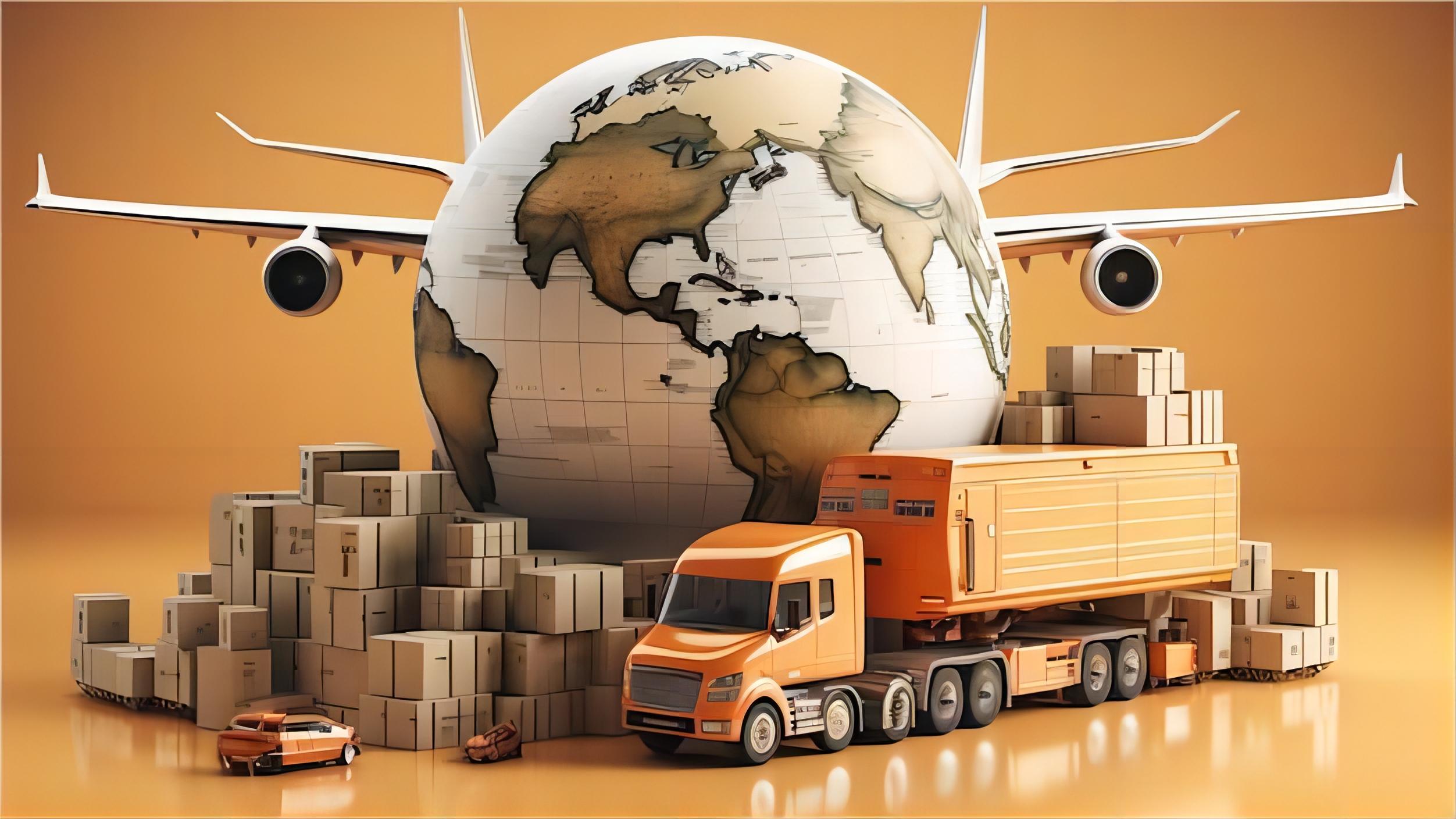 Logistics worker processing customs documentation for French imports