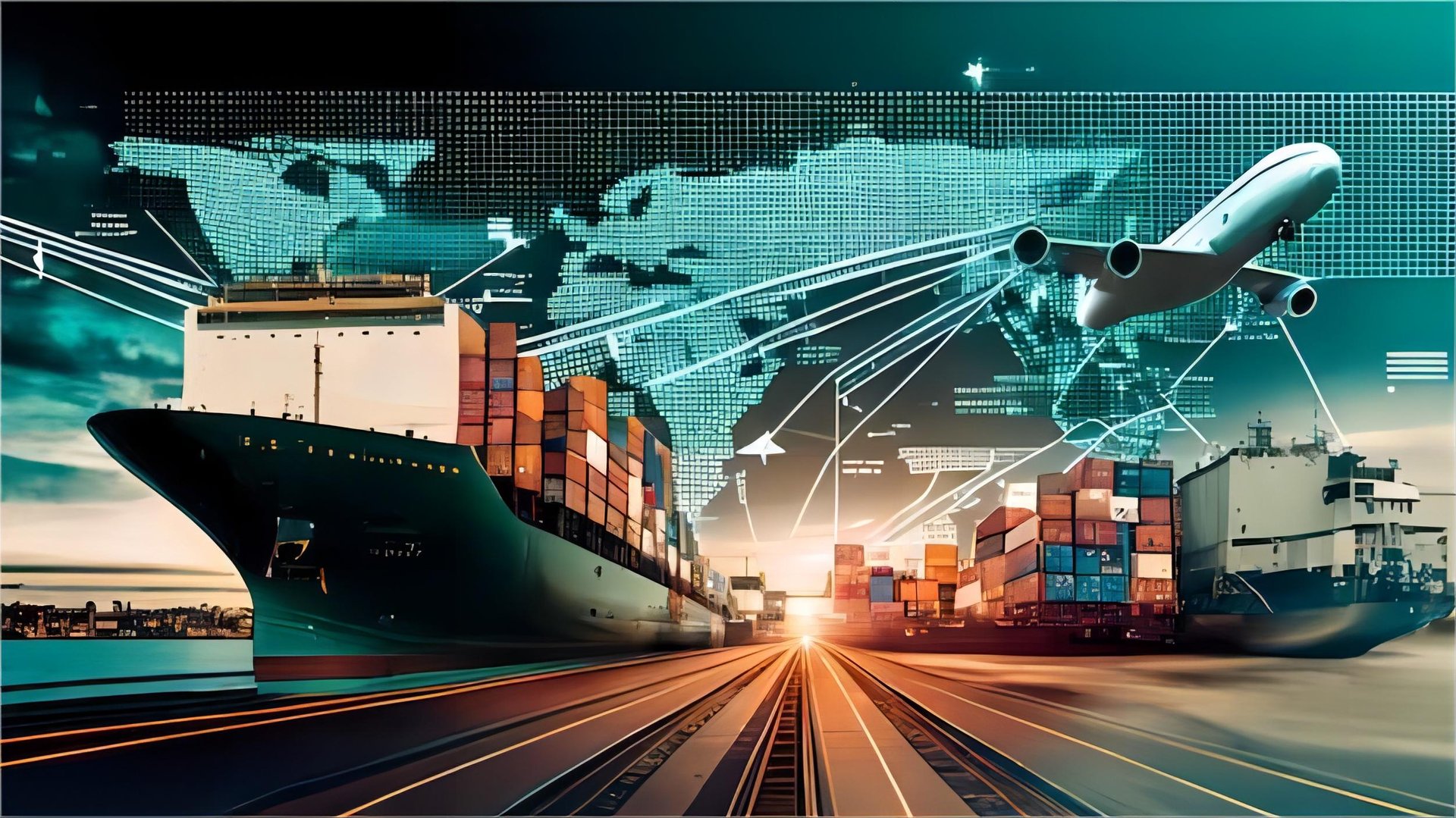 Cargo ship transporting containers from China to Mexico