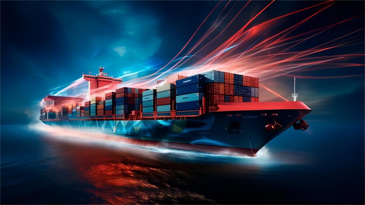 Logistics professional monitoring a supply chain tracking service