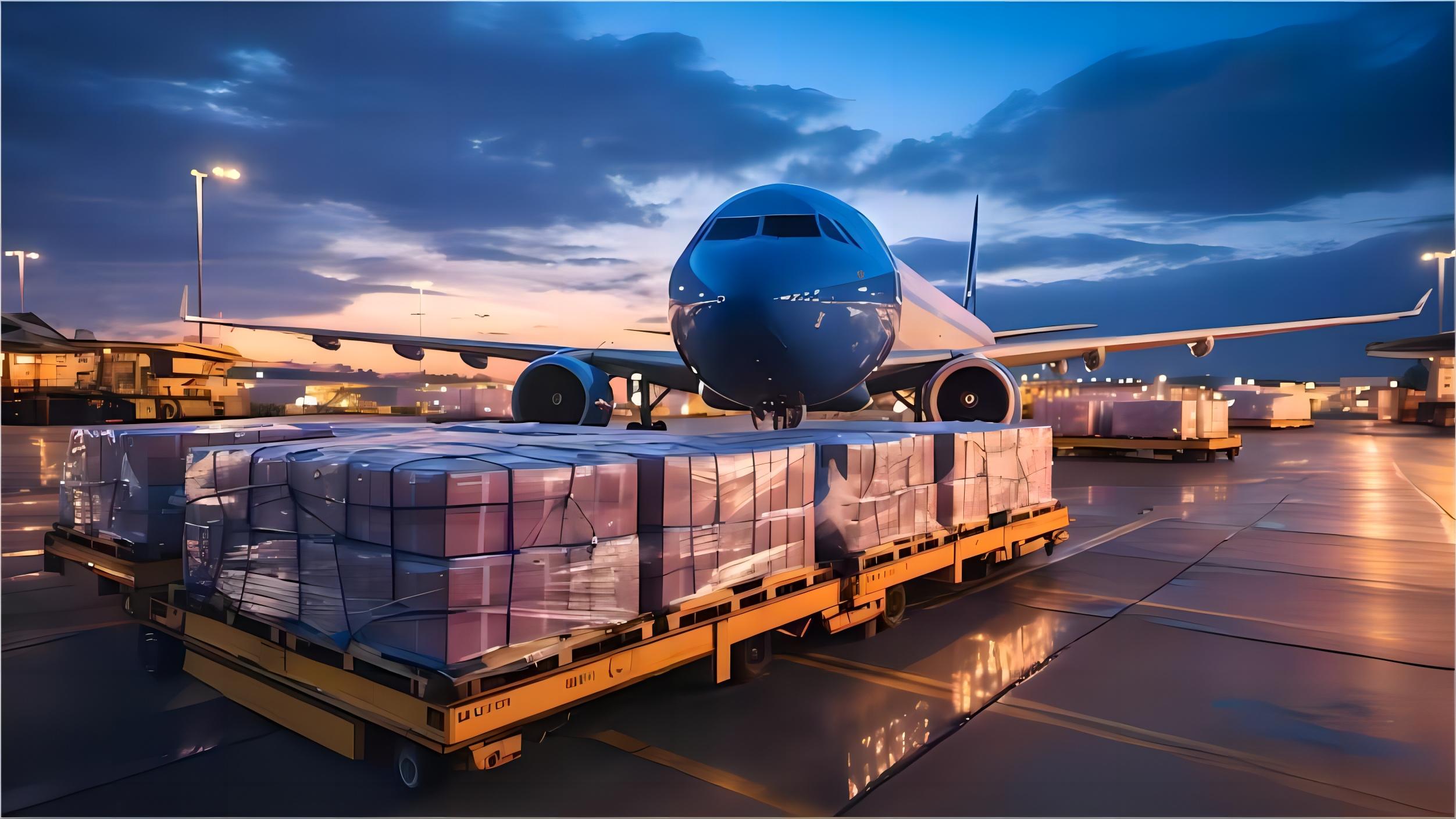 Professional logistics team managing Amazon FBA cargo in a warehouse