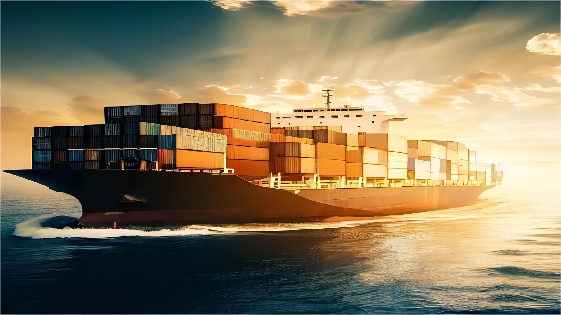 Comparison chart of sea, air, and rail freight transit times