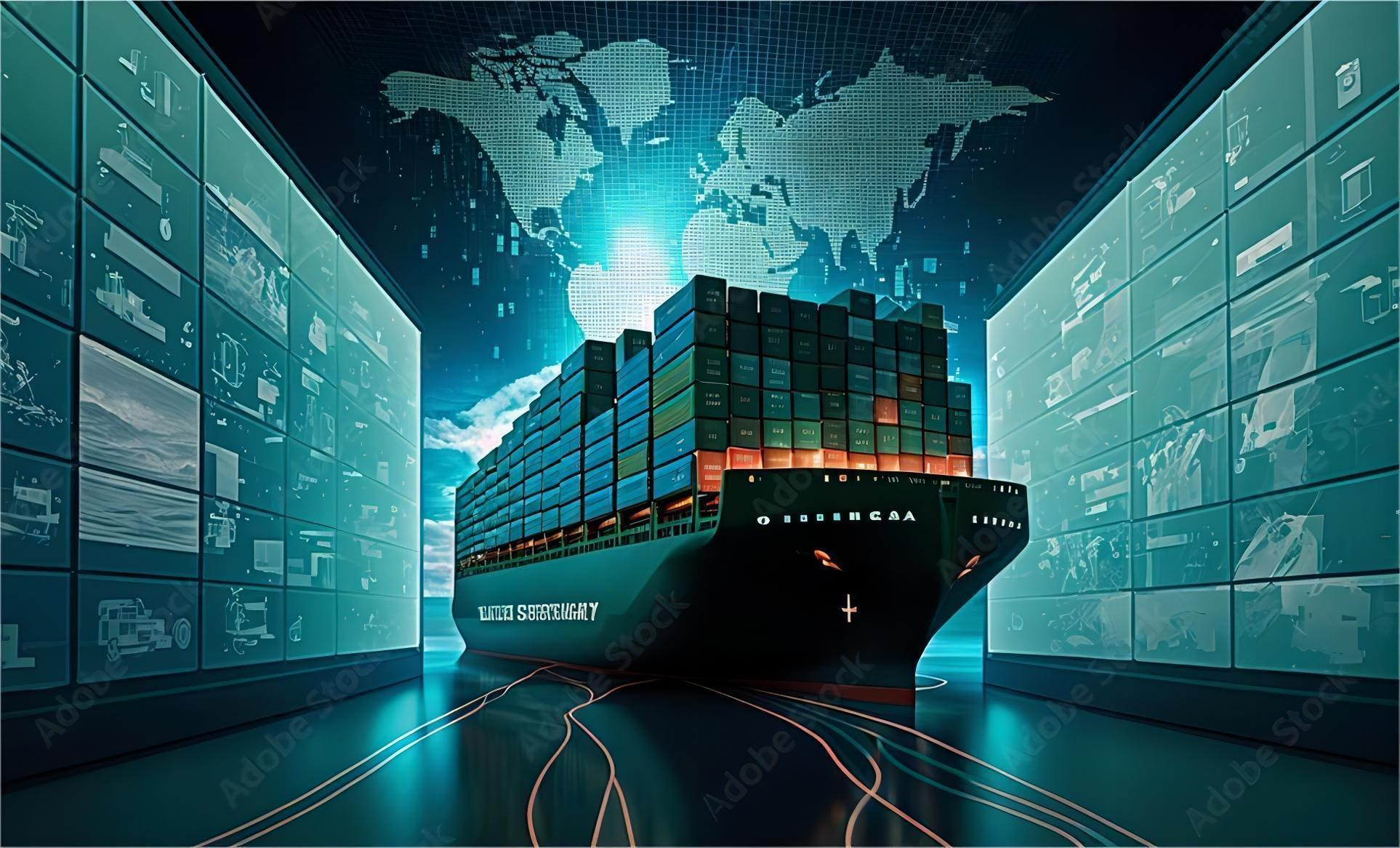Real-time cargo monitoring dashboard showing shipments across South America